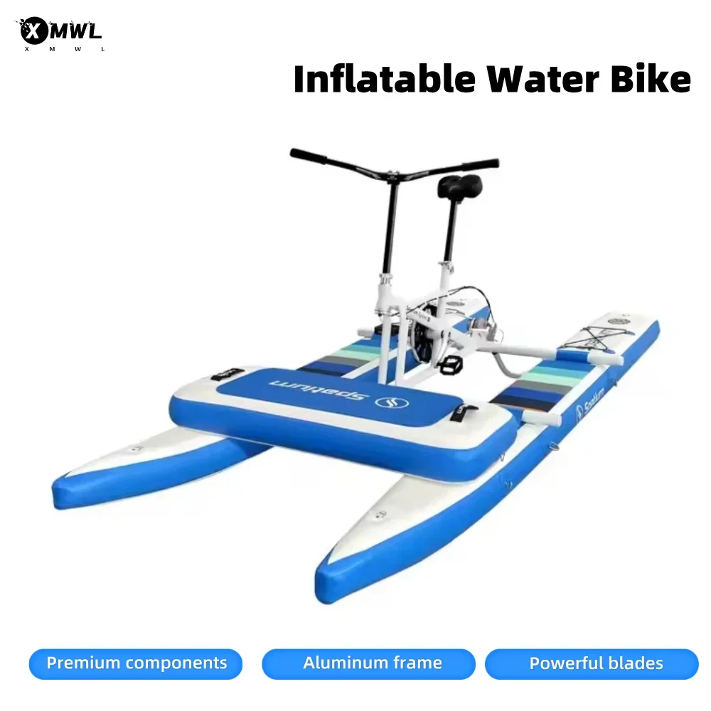 Single Water Bike Inflatable Pontoon Bike Recreational Wading One Person Pedal Bicycle Aluminum Frame for Water Sports
Single Water Bike Inflatable Pontoon Bike Recreational Wading One Person Pedal Bicycle Aluminum Frame for Water Sports