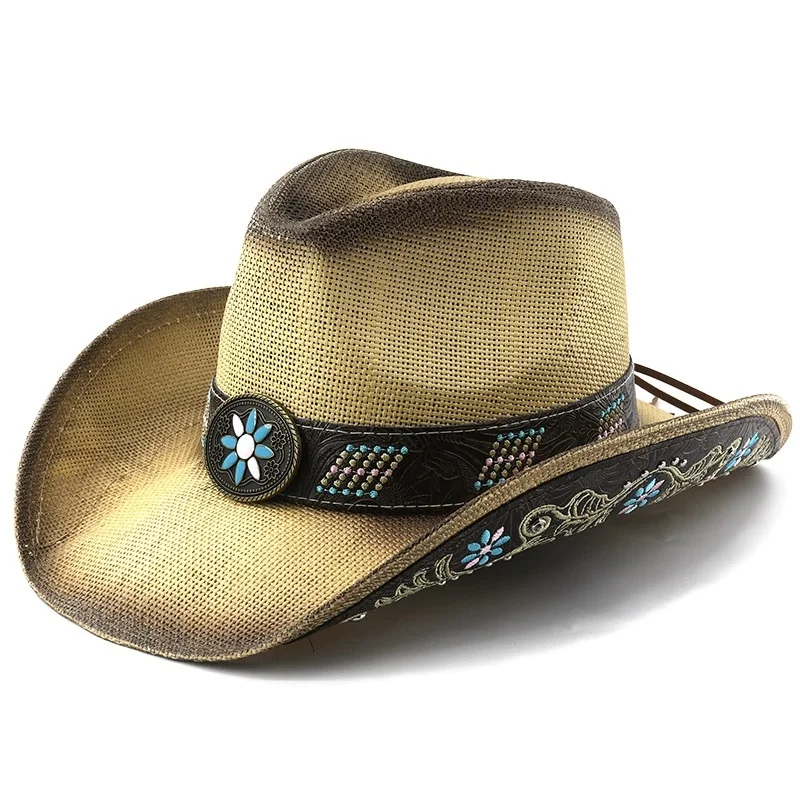 Horseback Riding Jazz Hat, Sun-Protective Wide-Brim Western Cowboy Hat, Upturned-Brim British-Style Sun Hat, Versatile Straw Hat
Horseback Riding Jazz Hat, Sun-Protective Wide-Brim Western Cowboy Hat, Upturned-Brim British-Style Sun Hat, Versatile Straw Hat