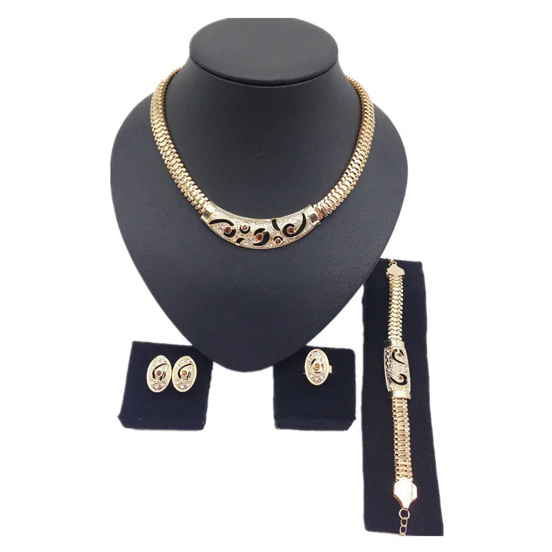 5360 Europe Fashion Metal Alloy Crystal Four-piece Jewelry, Necklace Earrings Bracelet Ring
5360 Europe Fashion Metal Alloy Crystal Four-piece Jewelry, Necklace Earrings Bracelet Ring