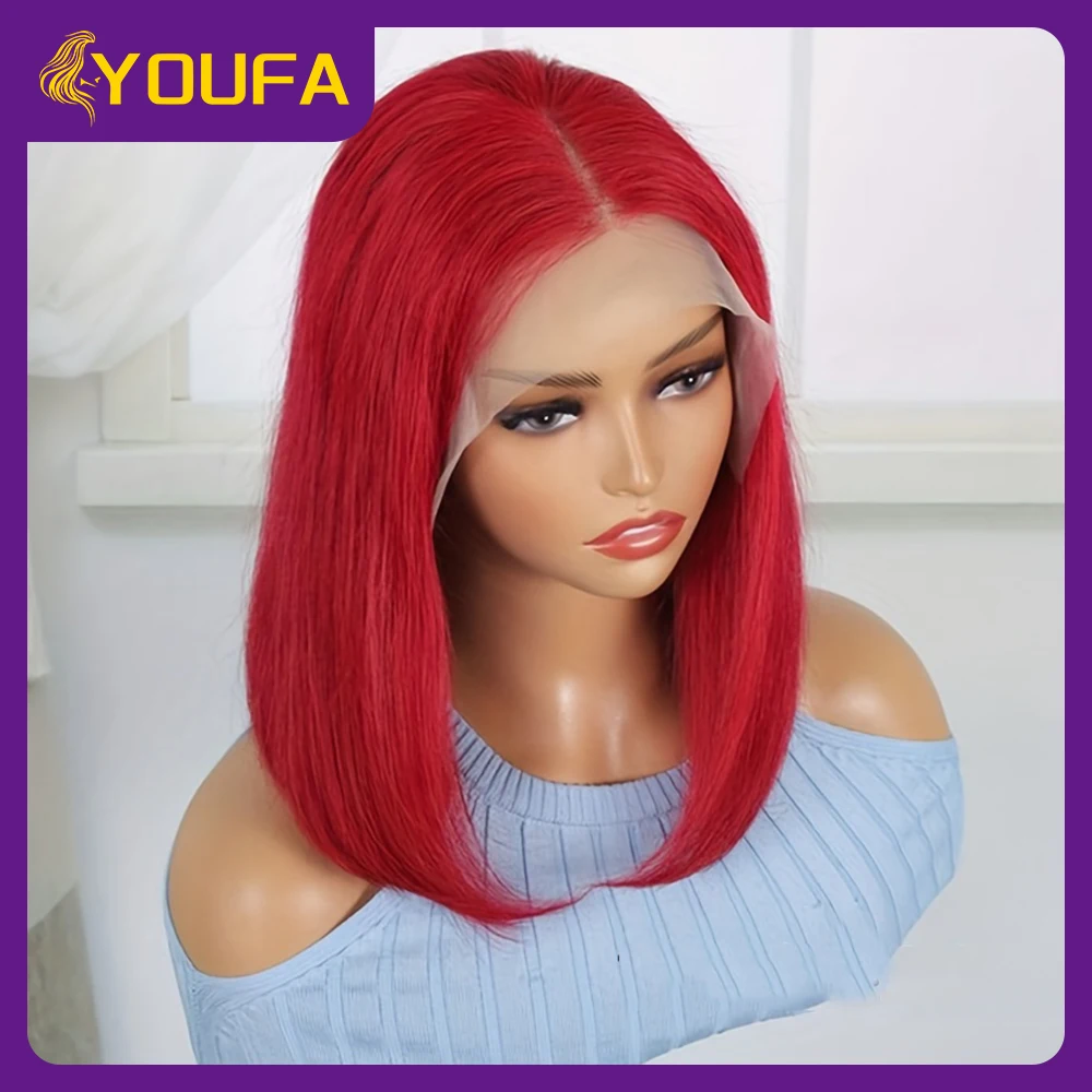 Red Blunt Cut Lace Front Human Hair Wigs With Thick Ends 13x4 Transparent Ear to Ear Lace Frontal Wigs Solid Red Short Bob Wigs
Red Blunt Cut Lace Front Human Hair Wigs With Thick Ends 13x4 Transparent Ear to Ear Lace Frontal Wigs Solid Red Short Bob Wigs
