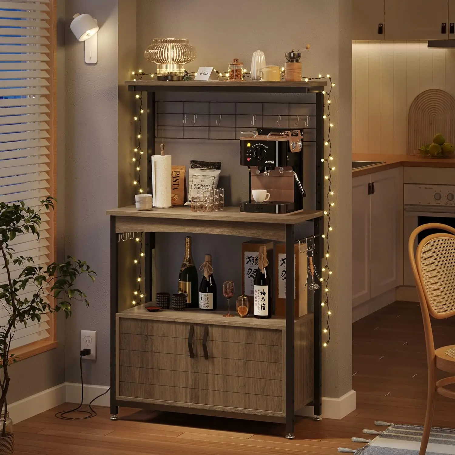 Microwave Stand With Storage Cabinet, Height-Adjustable Bakers Ras For Kitchen With Wheels & Feet, Industrial Rolling Coffee
Microwave Stand With Storage Cabinet, Height-Adjustable Bakers Ras For Kitchen With Wheels & Feet, Industrial Rolling Coffee