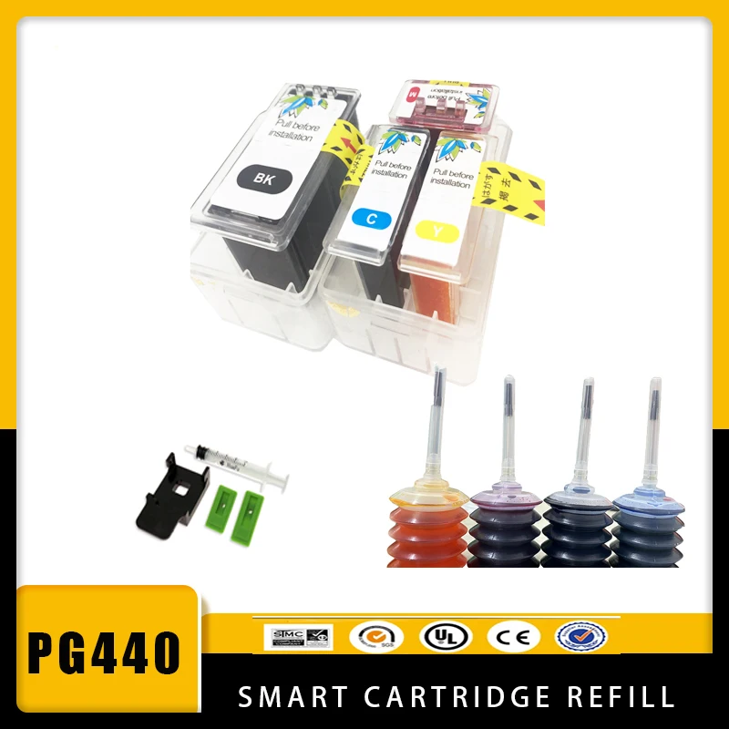 Vilaxh PG 440 PG440XL CL 441 Smart Cartridge Refill for Canon PG440 CL441 440XL 441XL for Printer 4280 MX438 518 378 MX438
Vilaxh PG 440 PG440XL CL 441 Smart Cartridge Refill for Canon PG440 CL441 440XL 441XL for Printer 4280 MX438 518 378 MX438