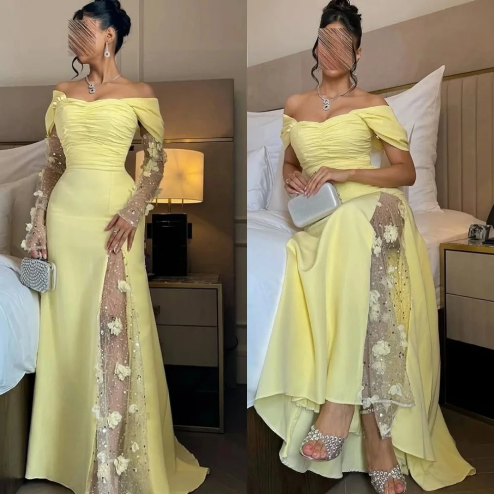 Customized Exquisite Off the Shoulder Sleeveless Evening Dress High Quality Flowers Crystal Prom Dresses Delicate Party Gowns
Customized Exquisite Off the Shoulder Sleeveless Evening Dress High Quality Flowers Crystal Prom Dresses Delicate Party Gowns