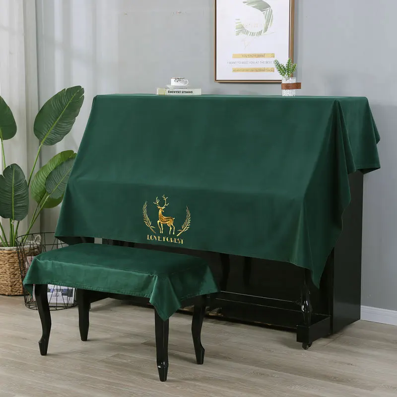 Nordic Luxury Dark Green Velvet Piano Cover Universal Piano Cover + Piano Stool Cover Dust-Proof Protective Anti-scratch
Nordic Luxury Dark Green Velvet Piano Cover Universal Piano Cover + Piano Stool Cover Dust-Proof Protective Anti-scratch