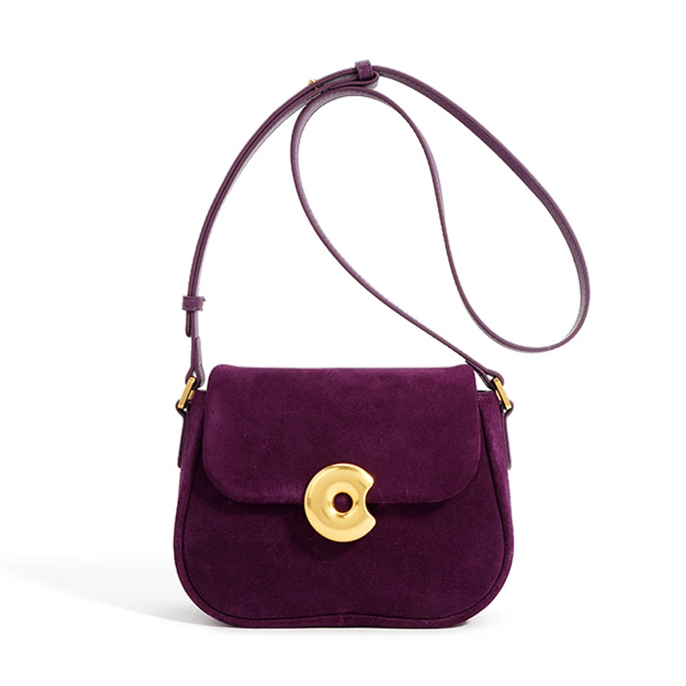 Women's Mini Saddle Bag Retro Leather Suede Bag Luxury Designer Ladies Side Shoulder Bag
Women's Mini Saddle Bag Retro Leather Suede Bag Luxury Designer Ladies Side Shoulder Bag