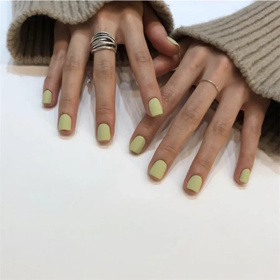 24Pc/set French Flat False Nails Artificial Acrylic Full Press on Nails Art Tips Removable Nail Supplies Green Frosted Fake Nail
24Pc/set French Flat False Nails Artificial Acrylic Full Press on Nails Art Tips Removable Nail Supplies Green Frosted Fake Nail