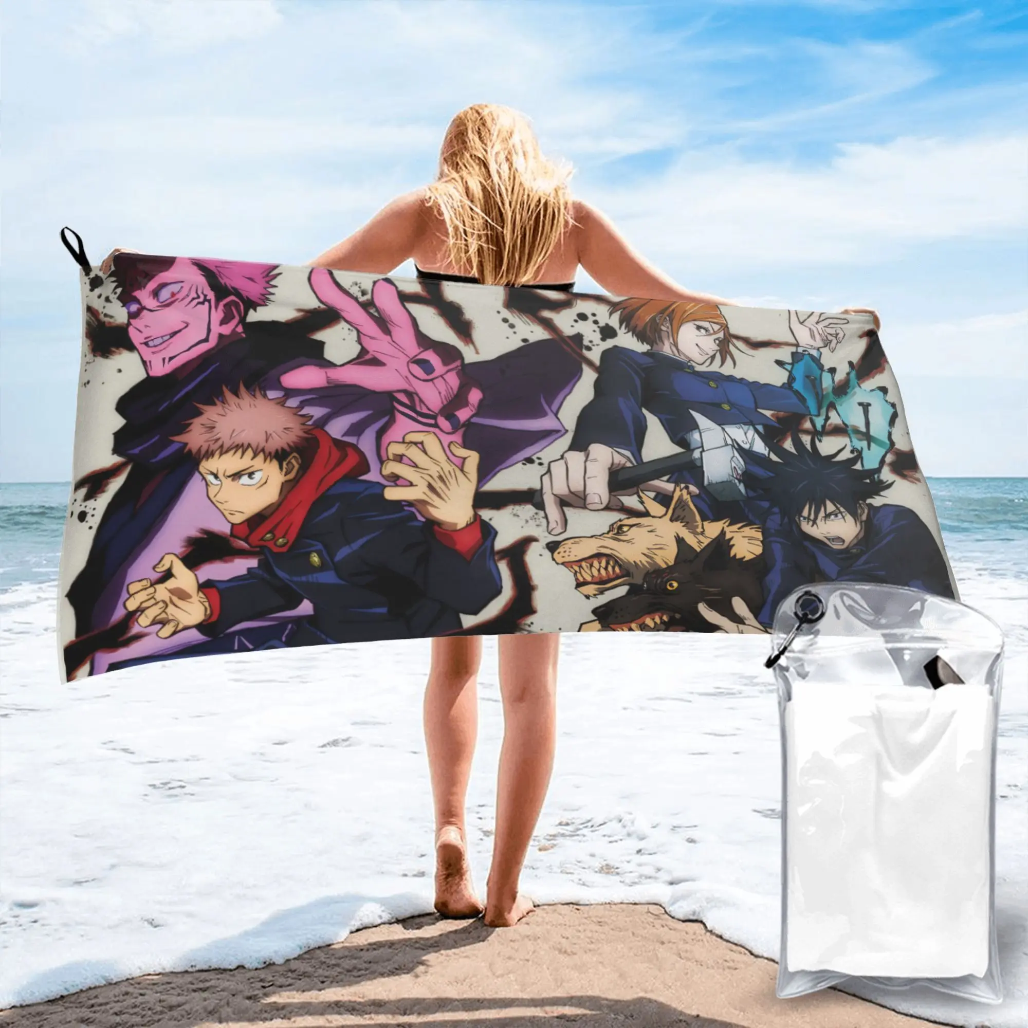 Megumi Besto Friendo Jujutsu Kaisen Sukuna Anime Beach Towel Soft Microfiber Quick Dry Absorbent Quick Towels For Pool
Megumi Besto Friendo Jujutsu Kaisen Sukuna Anime Beach Towel Soft Microfiber Quick Dry Absorbent Quick Towels For Pool