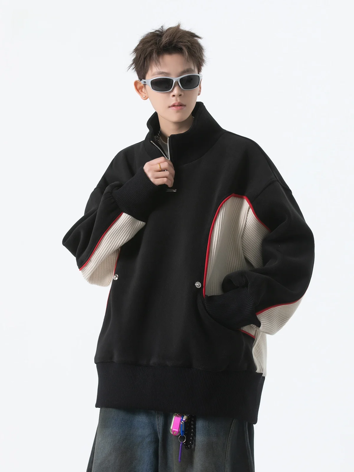 American Deconstructed f Zipper Hoodie Men Spring Trendy Youth Versatile Top High Street Cool Couple Jaet Casual Wear
American Deconstructed f Zipper Hoodie Men Spring Trendy Youth Versatile Top High Street Cool Couple Jaet Casual Wear