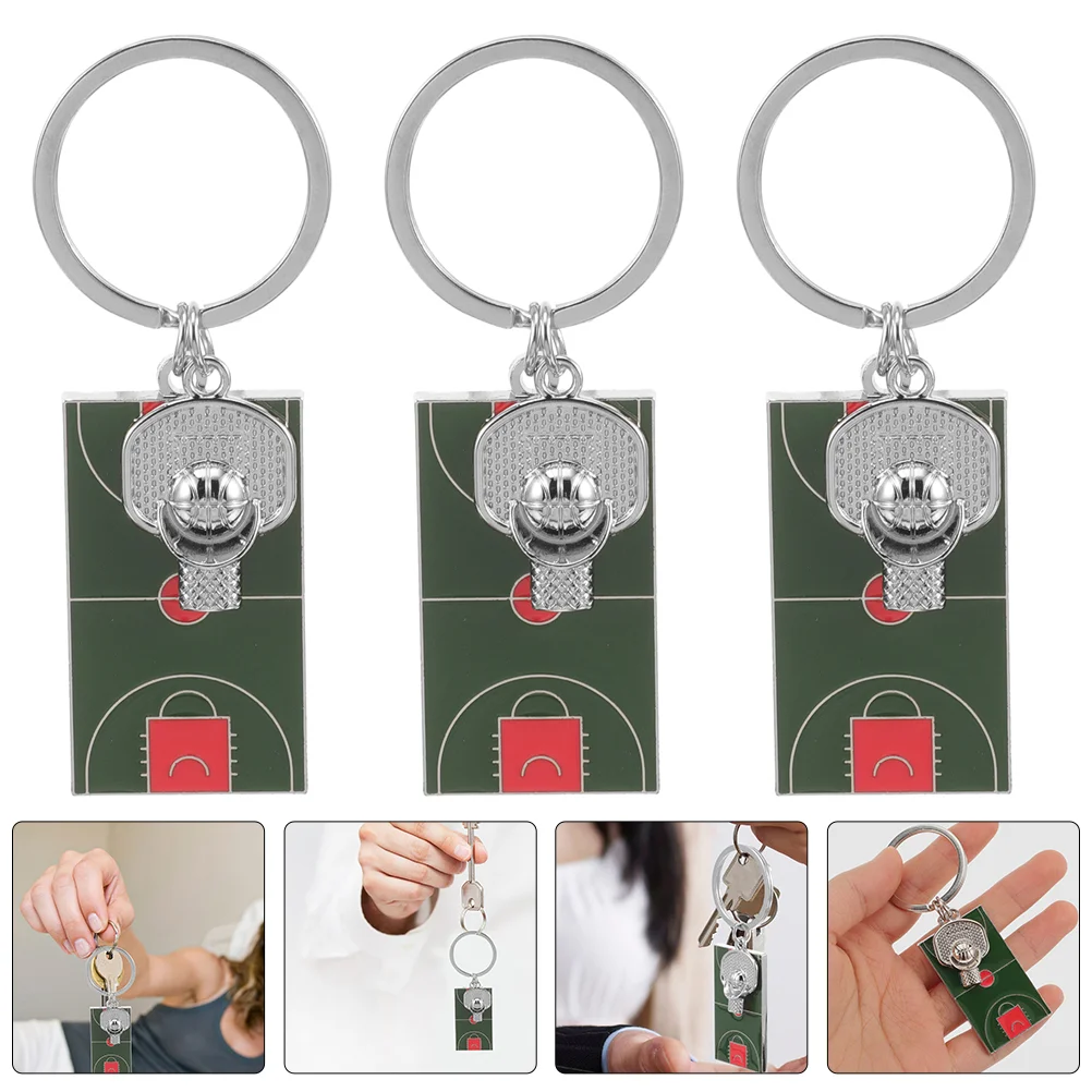3 Pcs Mini Basketball Court Keychain Pendant Zinc Alloy Lightweight Sturdy Creative Keyrings Gifts for Basketball
3 Pcs Mini Basketball Court Keychain Pendant Zinc Alloy Lightweight Sturdy Creative Keyrings Gifts for Basketball