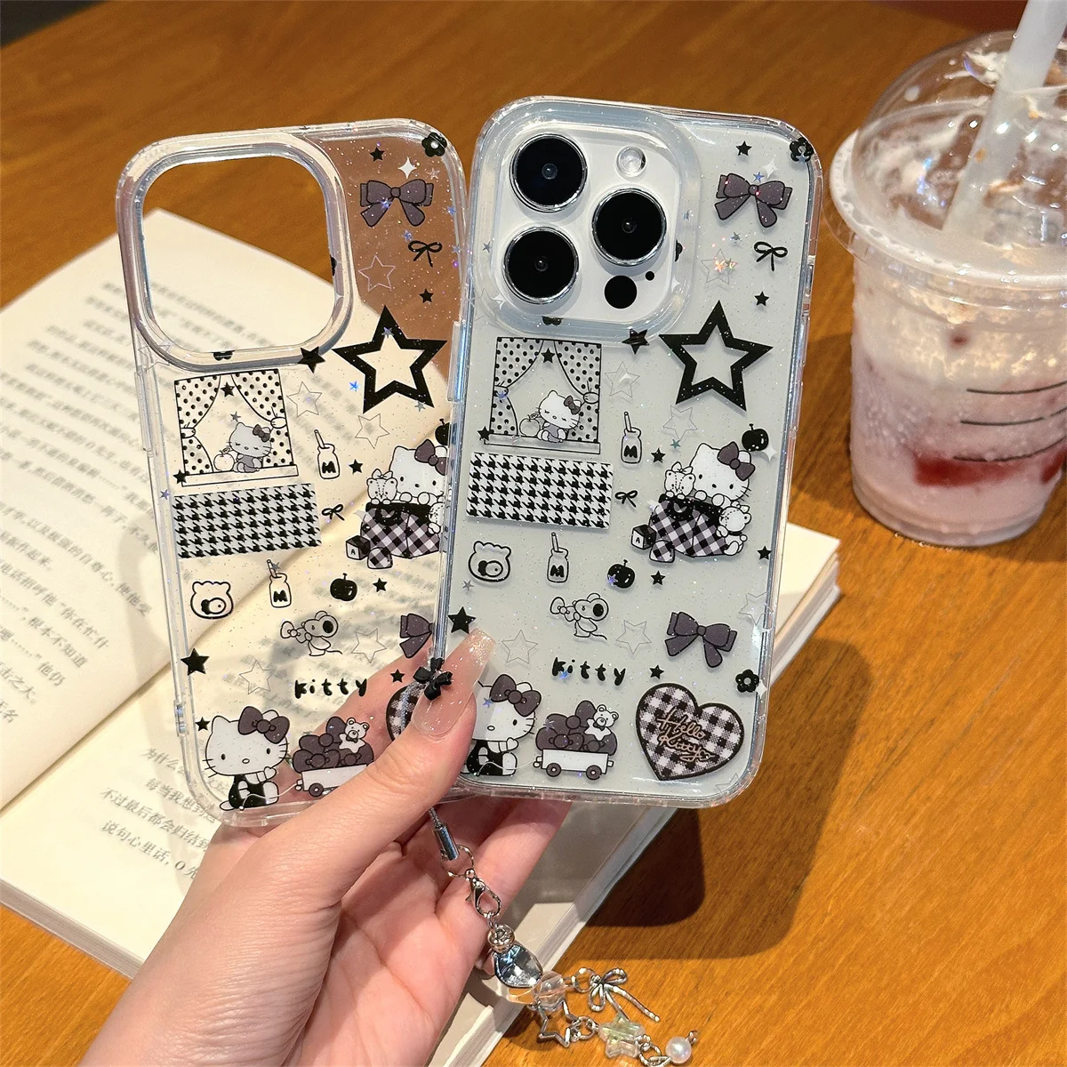 Korean black star kitty cat Phone Case For iPhone 16 15 14 13 Pro Max fundas iphone 15 case Protective cover 16 16promax
Korean black star kitty cat Phone Case For iPhone 16 15 14 13 Pro Max fundas iphone 15 case Protective cover 16 16promax