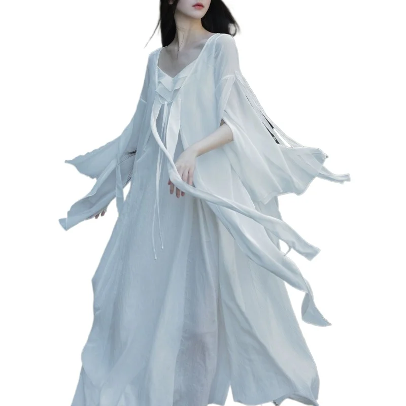 Irregular Elegant Fairy Beach Lace-up Design National Style Sunscreen Cardigan Super Fairy Holiday Long Shawl Cardigan Cover-Ups
Irregular Elegant Fairy Beach Lace-up Design National Style Sunscreen Cardigan Super Fairy Holiday Long Shawl Cardigan Cover-Ups