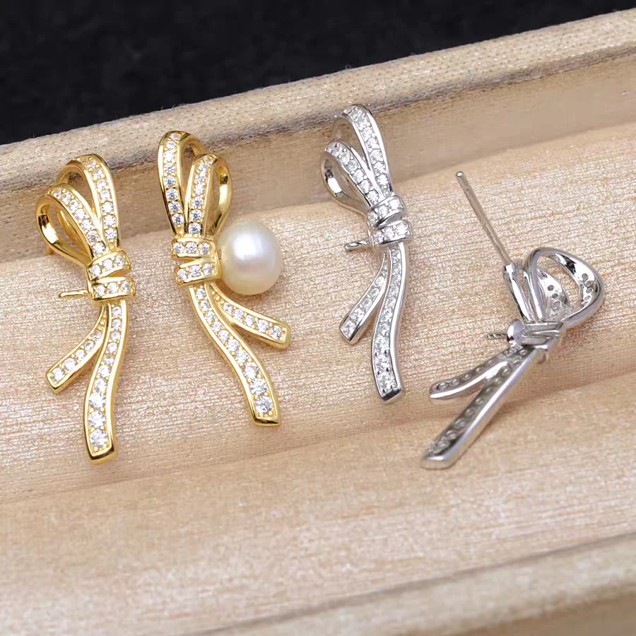 S925 Sterling Silver Earrings Base Findings Mountings Jewelry Mounts Fittings Accessories for 10-11mm Pearls
S925 Sterling Silver Earrings Base Findings Mountings Jewelry Mounts Fittings Accessories for 10-11mm Pearls