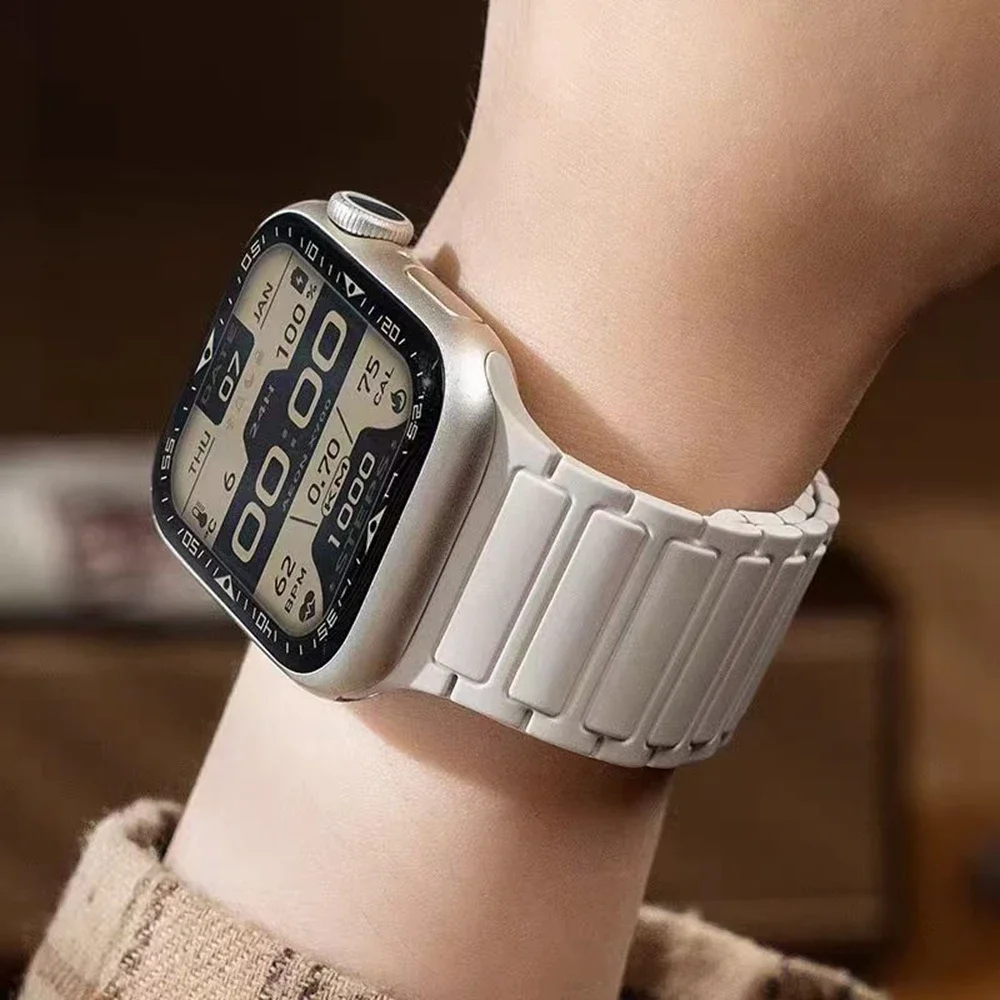 New Magnet Silicone loop For Apple Watch band women 10/9/7/ 38mm 40mm 41mm 42mm 44mm 45mm 46mm Strap
New Magnet Silicone loop For Apple Watch band women 10/9/7/ 38mm 40mm 41mm 42mm 44mm 45mm 46mm Strap