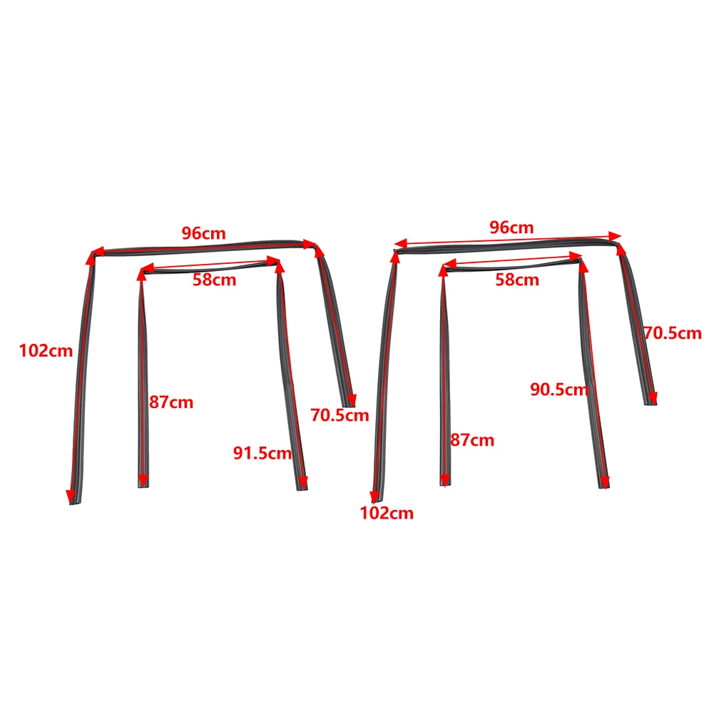 4x Auto Window Weatherstip Seal Strip Door Glass Run Rubber 6815160010 6814260011 For Land Cruiser FZJ80 FJ80 1991-1997
4x Auto Window Weatherstip Seal Strip Door Glass Run Rubber 6815160010 6814260011 For Land Cruiser FZJ80 FJ80 1991-1997