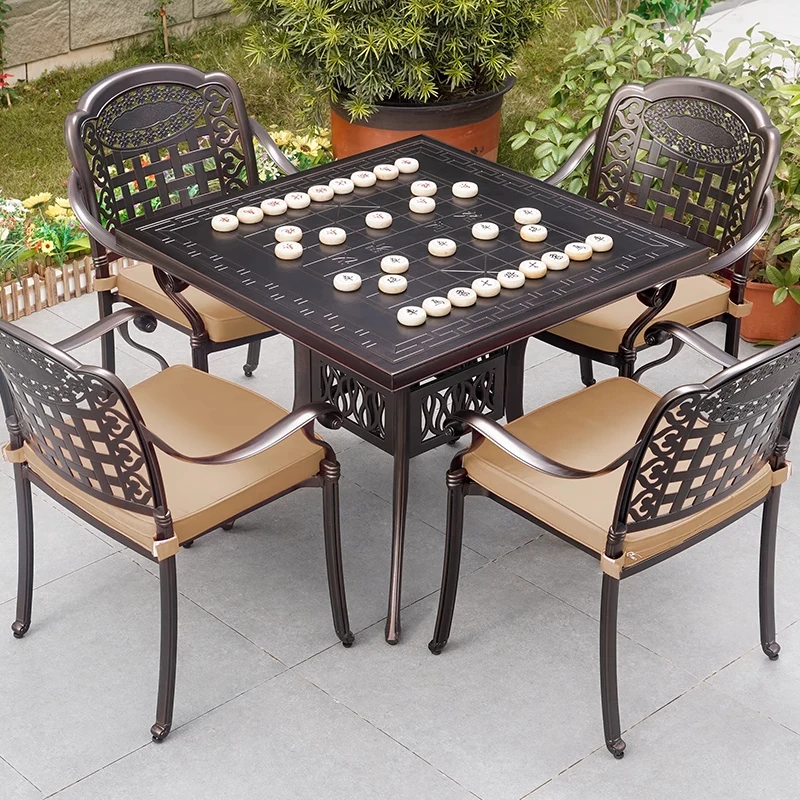 !@Durable Modern Aluminum Cast Table Chair Set for Outdoor Living Room Apartment Patio Furniture 4-Person for Tea & Chess
!@Durable Modern Aluminum Cast Table Chair Set for Outdoor Living Room Apartment Patio Furniture 4-Person for Tea & Chess