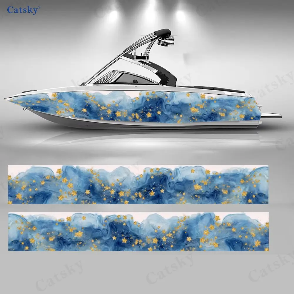2 шт. Очаровательные наклейки-декали с синими волнами и звездами для лодок, водонепроницаемые виниловые наклейки из ПВХ для рыболовных судов, прочные и стильные.
2 шт. Очаровательные наклейки-декали с синими волнами и звездами для лодок, водонепроницаемые виниловые наклейки из ПВХ для рыболовных судов, прочные и стильные.