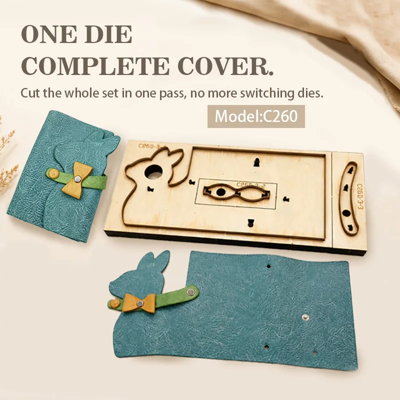 C260 RabbitDesign Leather Cutting Mold Integrated Wallet Card Holder Die-Cut Tool for Craft Small Cartoon Rabbit Tie Card Sleeve
C260 RabbitDesign Leather Cutting Mold Integrated Wallet Card Holder Die-Cut Tool for Craft Small Cartoon Rabbit Tie Card Sleeve