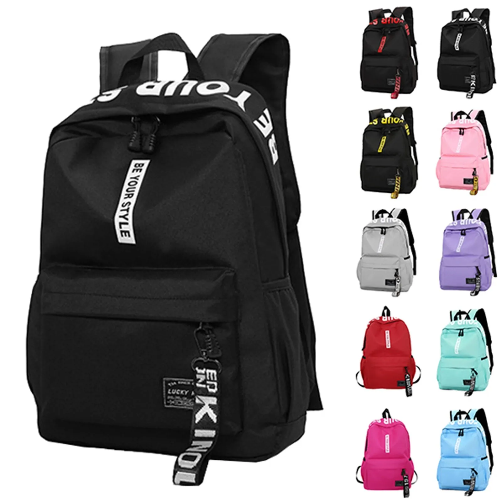 Fashionable Lightweight Student Backpack Customizable Logo Casual Dual-shoulder Bag Arc Shoulder Strap Polyester Lining Oxford
Fashionable Lightweight Student Backpack Customizable Logo Casual Dual-shoulder Bag Arc Shoulder Strap Polyester Lining Oxford