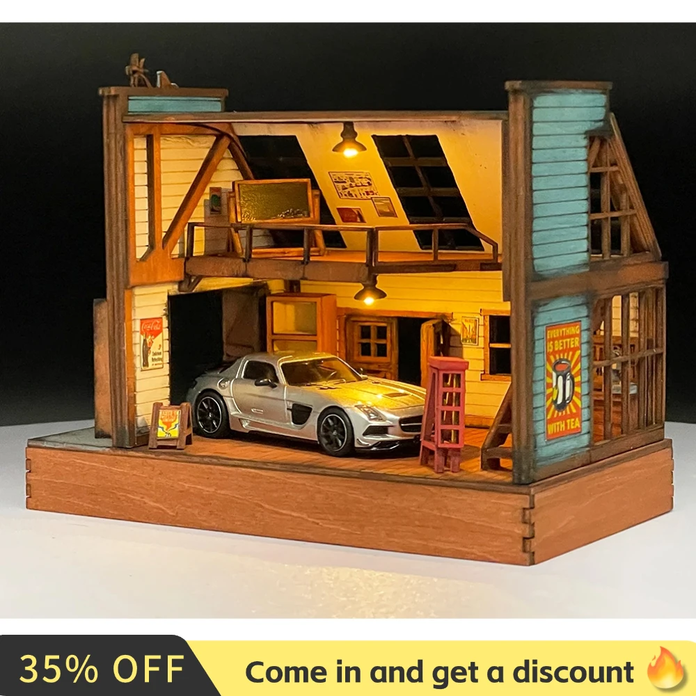 1/64 DIY Сборная модель автомобиля, диорама, комплект, реалистичный имитационный пейзаж для любителей, коллекционная (без транспортных средств/фигурок в комплекте)
1/64 DIY Сборная модель автомобиля, диорама, комплект, реалистичный имитационный пейзаж для любителей, коллекционная (без транспортных средств/фигурок в комплекте)