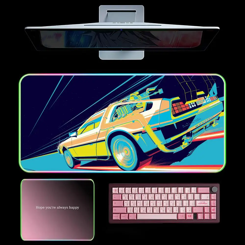 B-Back To The Future Car Mouse Pad RGB Gaming Mousepad LED Large Games Mouse pads XXL Keyboard Pad Luminous Desk Mat Backlit
B-Back To The Future Car Mouse Pad RGB Gaming Mousepad LED Large Games Mouse pads XXL Keyboard Pad Luminous Desk Mat Backlit