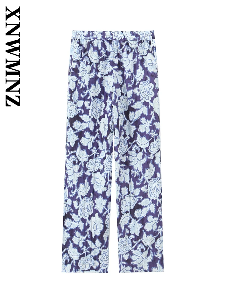 XNWMNZ 2025 Spring New Lady Chic Elastic band Bottoms Long Pants Trendy Summer Woman High Waist Print Regular Fit Ruffles Floral
XNWMNZ 2025 Spring New Lady Chic Elastic band Bottoms Long Pants Trendy Summer Woman High Waist Print Regular Fit Ruffles Floral