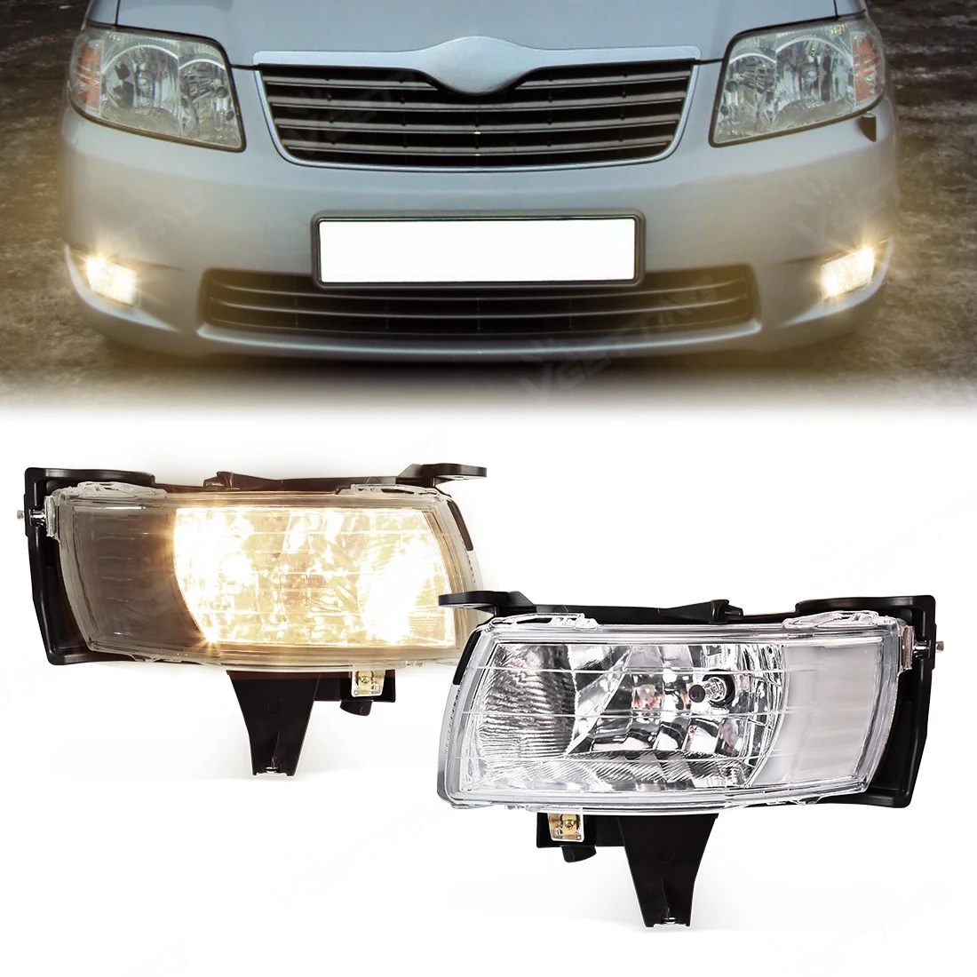 Передний бампер автомобиля, противотуманные фары в сборе для Toyota Corolla (Fielder) 2005 2006 2007, галогенные лампы, фара с проволочными аксессуарами
Передний бампер автомобиля, противотуманные фары в сборе для Toyota Corolla (Fielder) 2005 2006 2007, галогенные лампы, фара с проволочными аксессуарами