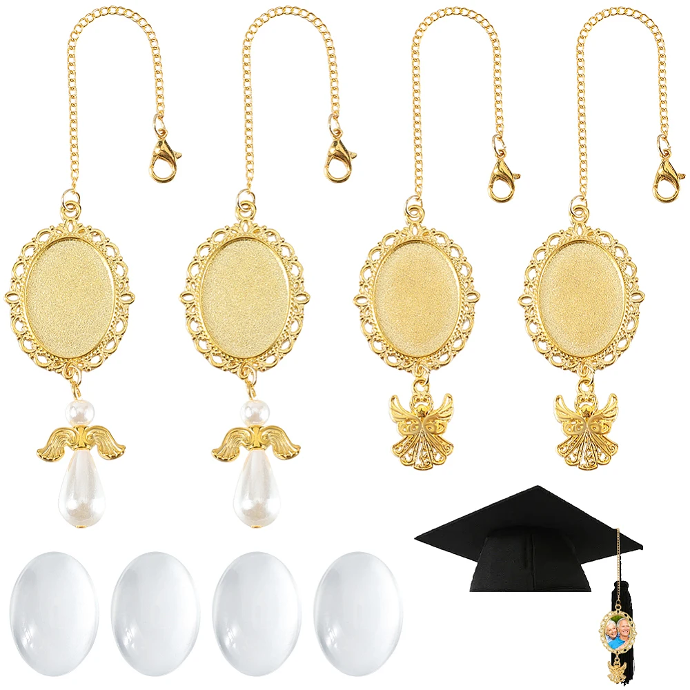Acrylic Alloy Graduation Cap Pendant Decorations with Alloy Lobster Claw Clasps and Glass Cabochons Oval Angel Golden
Acrylic Alloy Graduation Cap Pendant Decorations with Alloy Lobster Claw Clasps and Glass Cabochons Oval Angel Golden