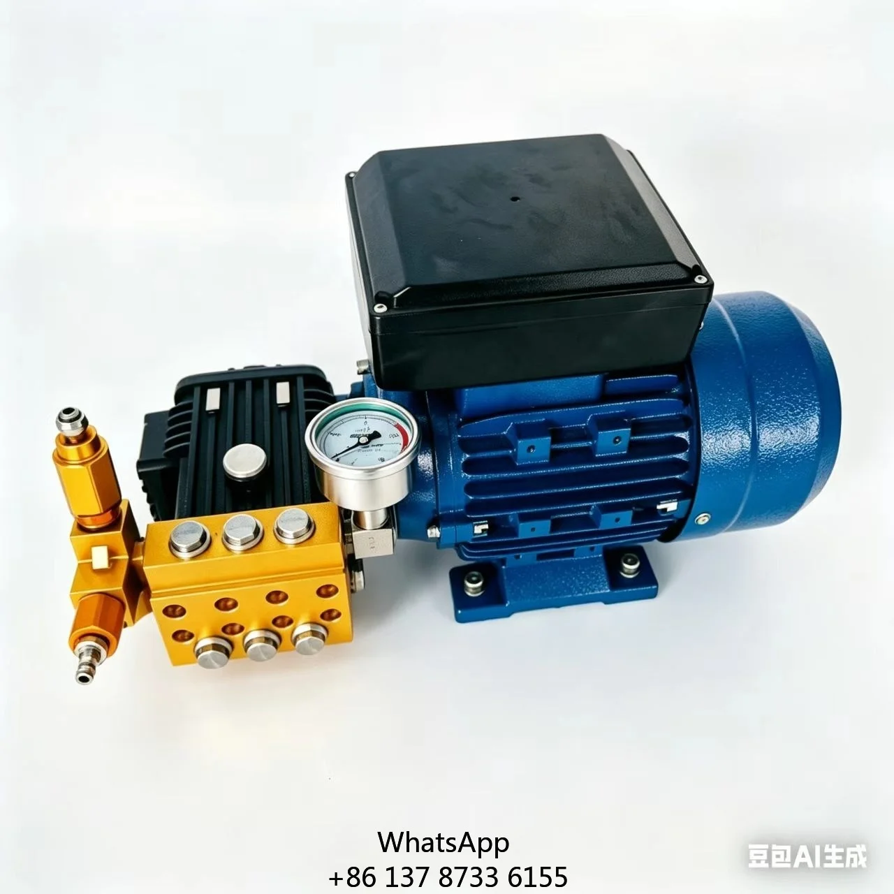 WEITE 1210C High Pressure Car Wash Machine Pump Motor Assembly 120Bar 2.5gpm 2200W Aluminum Alloy Three-cylinder Plunger Pump
WEITE 1210C High Pressure Car Wash Machine Pump Motor Assembly 120Bar 2.5gpm 2200W Aluminum Alloy Three-cylinder Plunger Pump