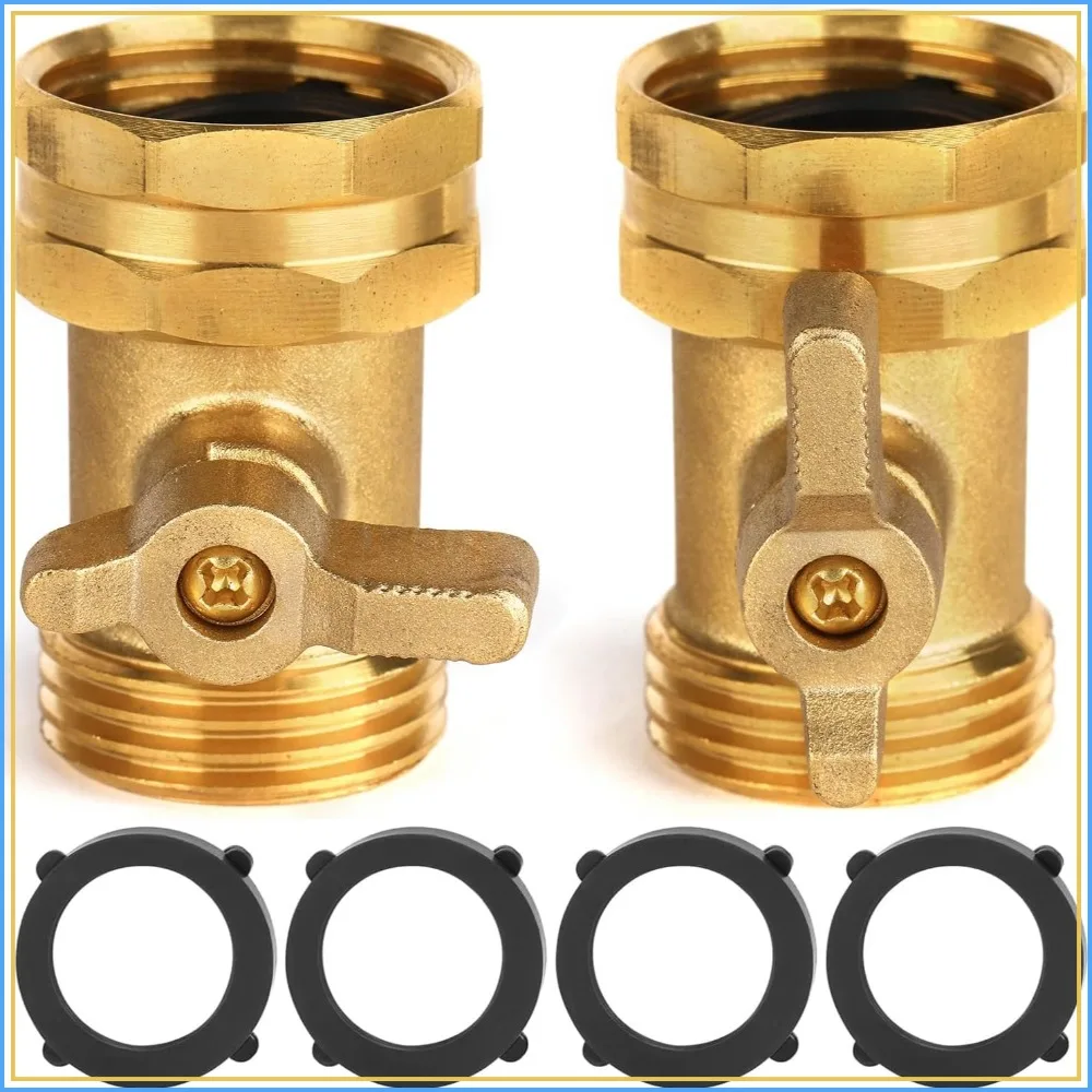 2 Pack Garden Hose Shut Off Valve with Extended Handle - 3/4" Heavy Duty Solid Brass Water Shutoff for Hose Connector
2 Pack Garden Hose Shut Off Valve with Extended Handle - 3/4" Heavy Duty Solid Brass Water Shutoff for Hose Connector
