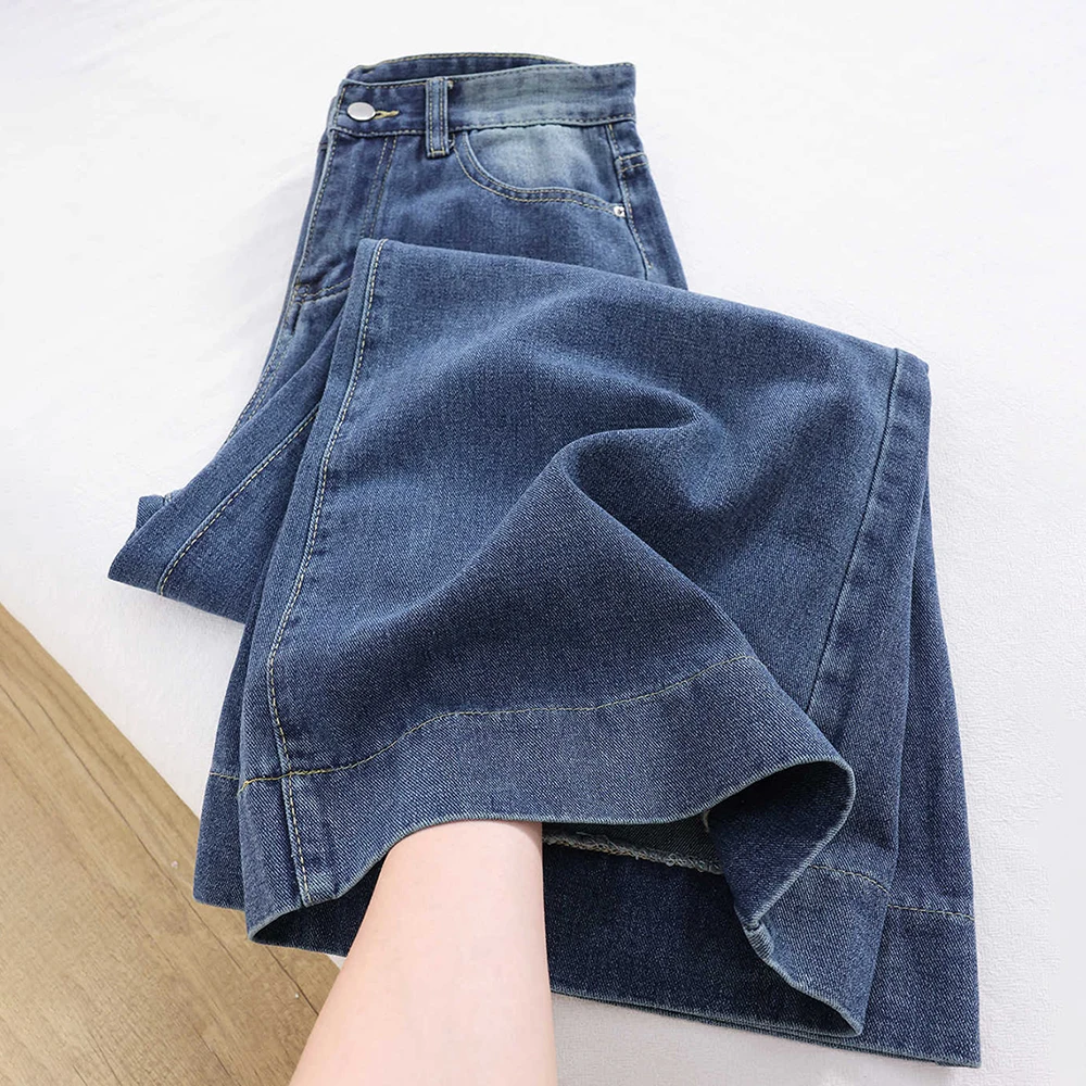 Summer Straight Loose Denim Pants for Women Fashion Thin High Waist Slim Wide Leg Jeans American Style Blue Jeans
Summer Straight Loose Denim Pants for Women Fashion Thin High Waist Slim Wide Leg Jeans American Style Blue Jeans