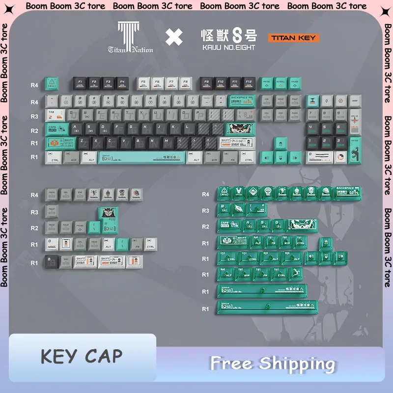 Titan Nation Kaiju No. 8 Keycaps Cherry Profile Light Transmission Gaming Accessories for Mechanical Keyboard Keycap Set Gift
Titan Nation Kaiju No. 8 Keycaps Cherry Profile Light Transmission Gaming Accessories for Mechanical Keyboard Keycap Set Gift