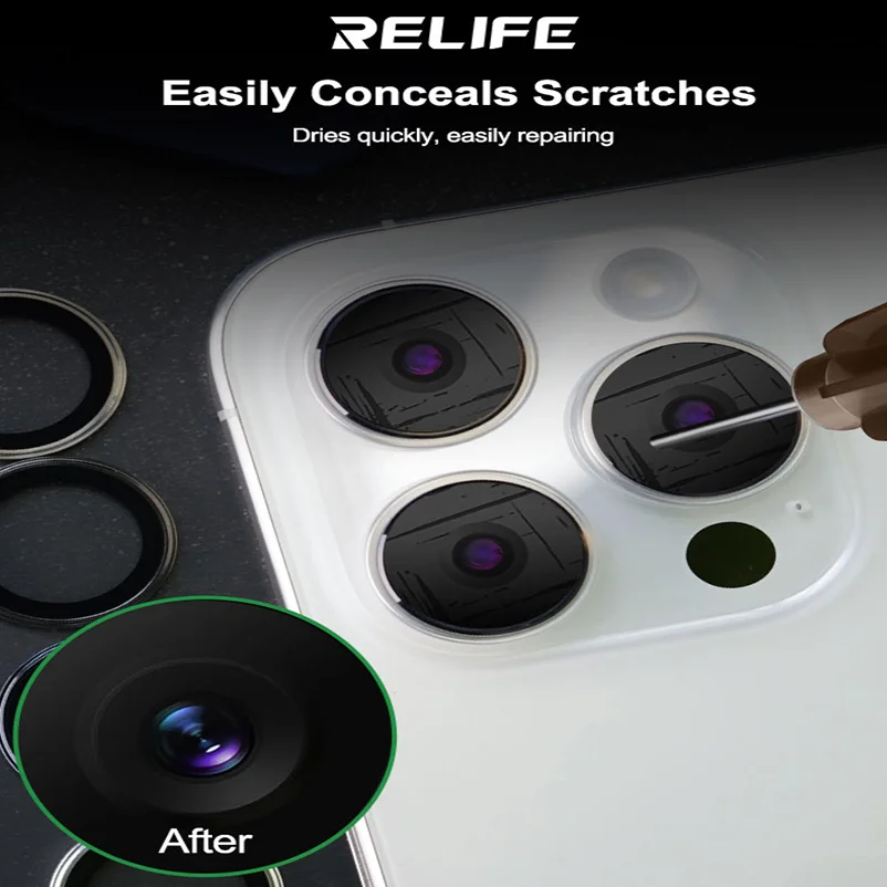 RELIFE RL-035Q Camera Lens Scratches Repair Liquid Eliminates Mobile Phone Front Back Camera Lens Stains Spots Fast Curing
RELIFE RL-035Q Camera Lens Scratches Repair Liquid Eliminates Mobile Phone Front Back Camera Lens Stains Spots Fast Curing