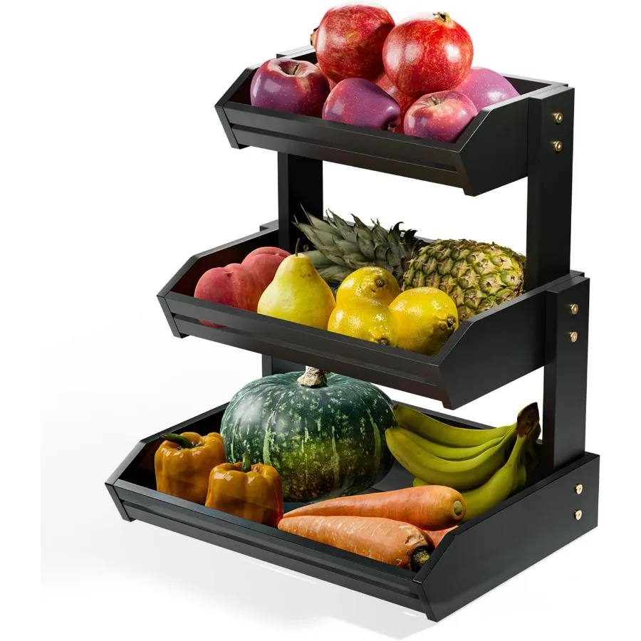 HOLANA Acacia 3 Tier Fruit Basket for Counter Wooden Fruit Bowl for Kitchen Counter Organizer Produce Storage Wooden Basket Sna
HOLANA Acacia 3 Tier Fruit Basket for Counter Wooden Fruit Bowl for Kitchen Counter Organizer Produce Storage Wooden Basket Sna