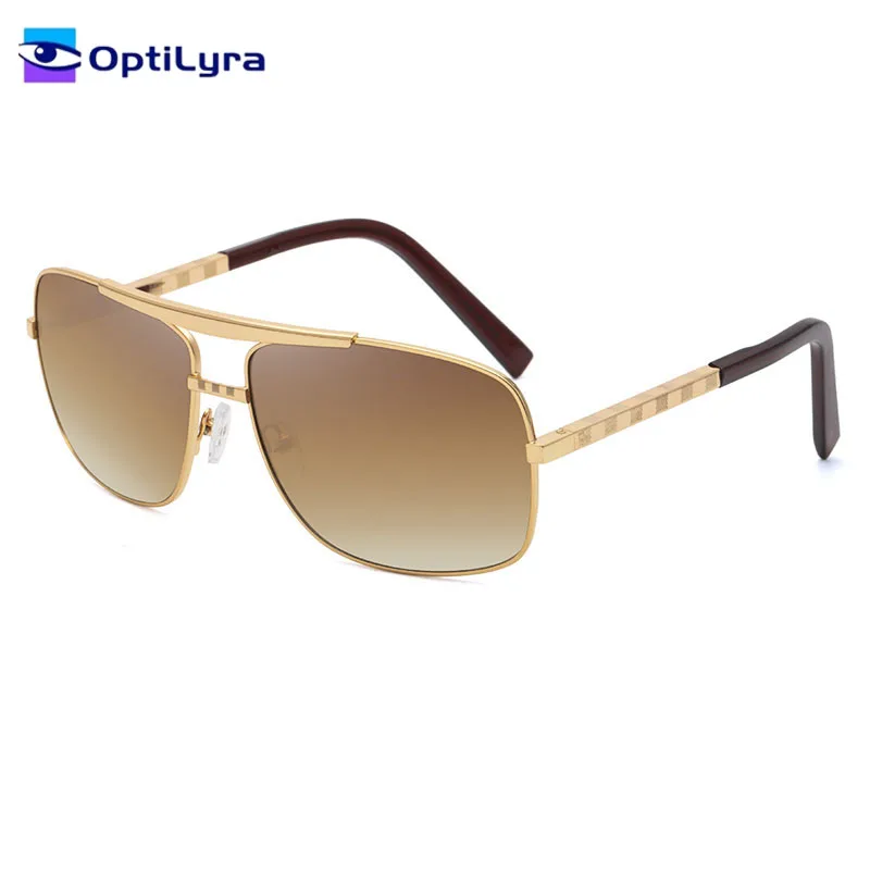 OptiLyra Brand Men's Fashion Rectangular Sunglasses Luxury Brand Designer Glasses With Metal Frames UV400 Protection
OptiLyra Brand Men's Fashion Rectangular Sunglasses Luxury Brand Designer Glasses With Metal Frames UV400 Protection