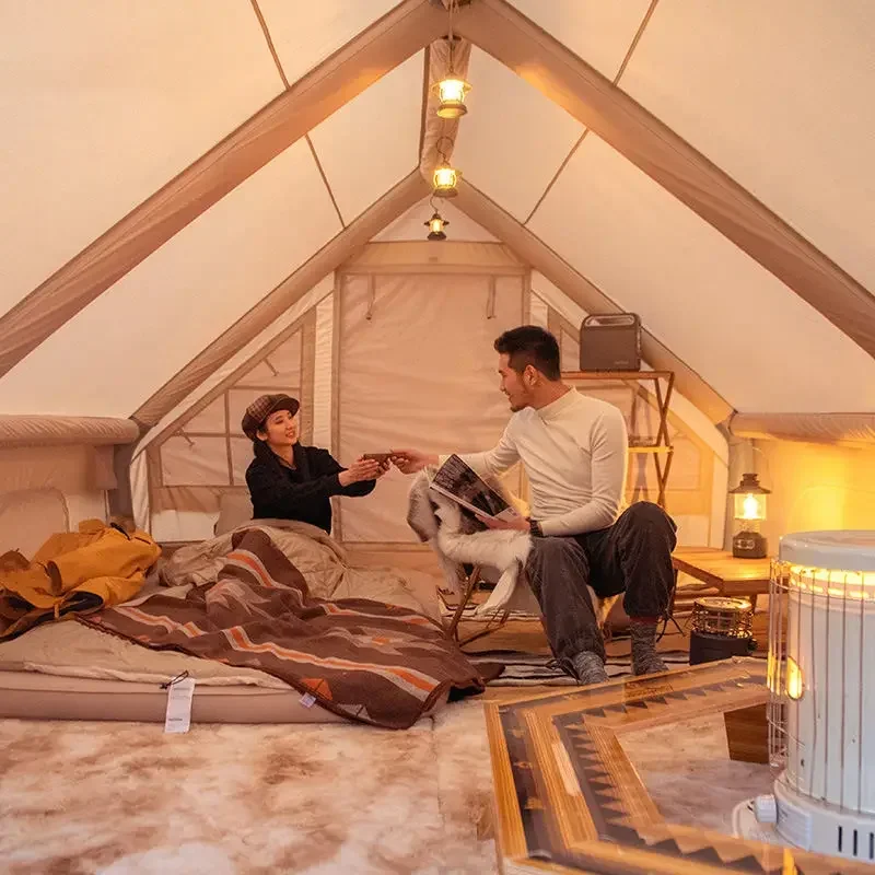 High Quality Cold Weather Soundproof Pneumatic Cabin House Camping Inflatable Air Party Tent
High Quality Cold Weather Soundproof Pneumatic Cabin House Camping Inflatable Air Party Tent