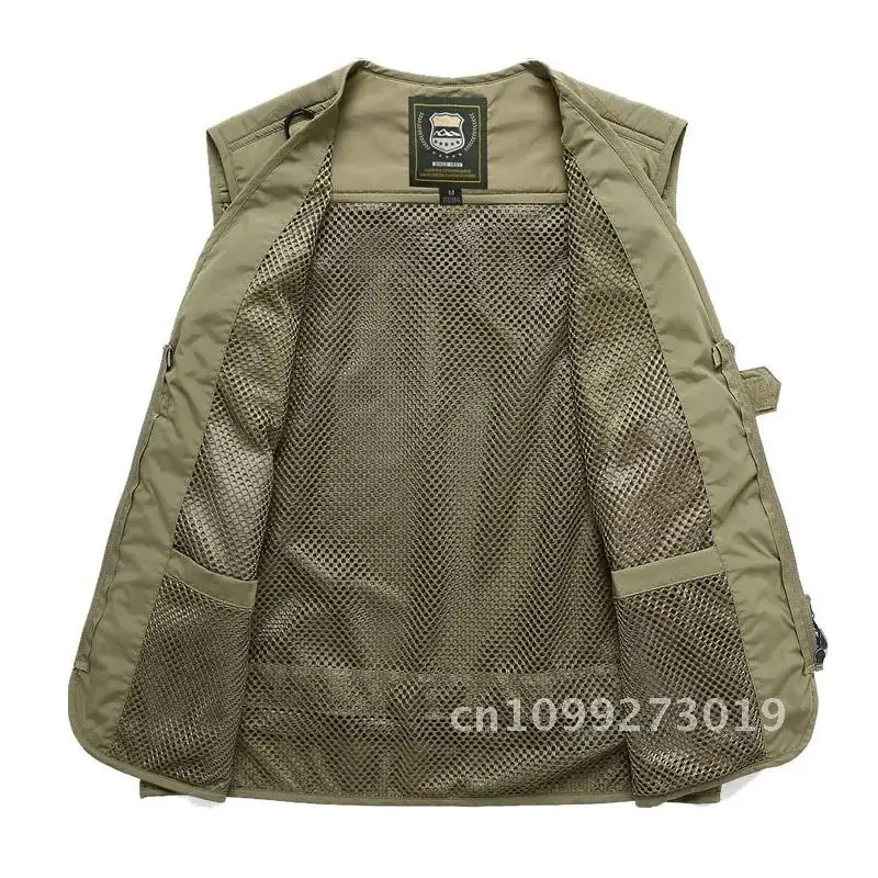 Outdoor Size S-7XL Men's Plus Vest Hiking Fishing Breathable Waistcoat Quick-dry Multi-pockets Orange Chaleco Hunting Tactico
Outdoor Size S-7XL Men's Plus Vest Hiking Fishing Breathable Waistcoat Quick-dry Multi-pockets Orange Chaleco Hunting Tactico