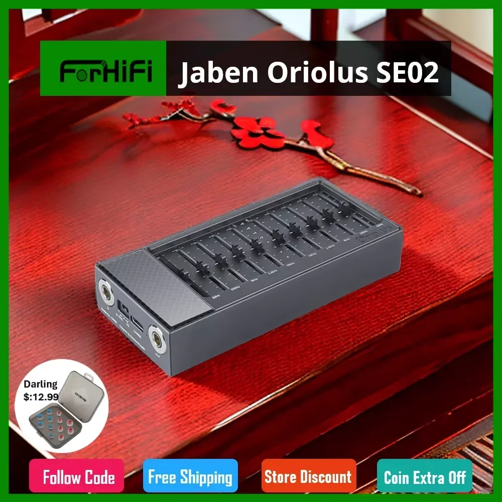 Jaben Oriolus SE02 HiFi Audio 4,4 мм сбалансированный выход вход пятичастотный графический эквалайзер для портативного музыкального плеера M6 M11 PRO
Jaben Oriolus SE02 HiFi Audio 4,4 мм сбалансированный выход вход пятичастотный графический эквалайзер для портативного музыкального плеера M6 M11 PRO