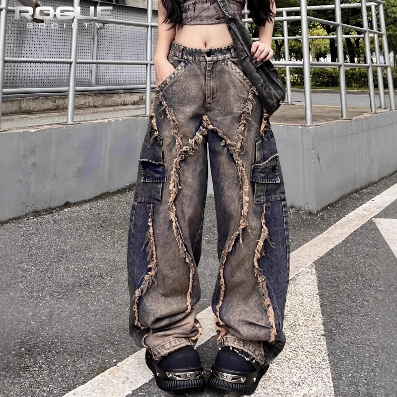 Y2K Grunge Deconstructed Distressed Jeans Unisex Patchwork Washed Wide Leg Denim Pants Hip Hop Streetwear Harajuku Punk Trousers
Y2K Grunge Deconstructed Distressed Jeans Unisex Patchwork Washed Wide Leg Denim Pants Hip Hop Streetwear Harajuku Punk Trousers