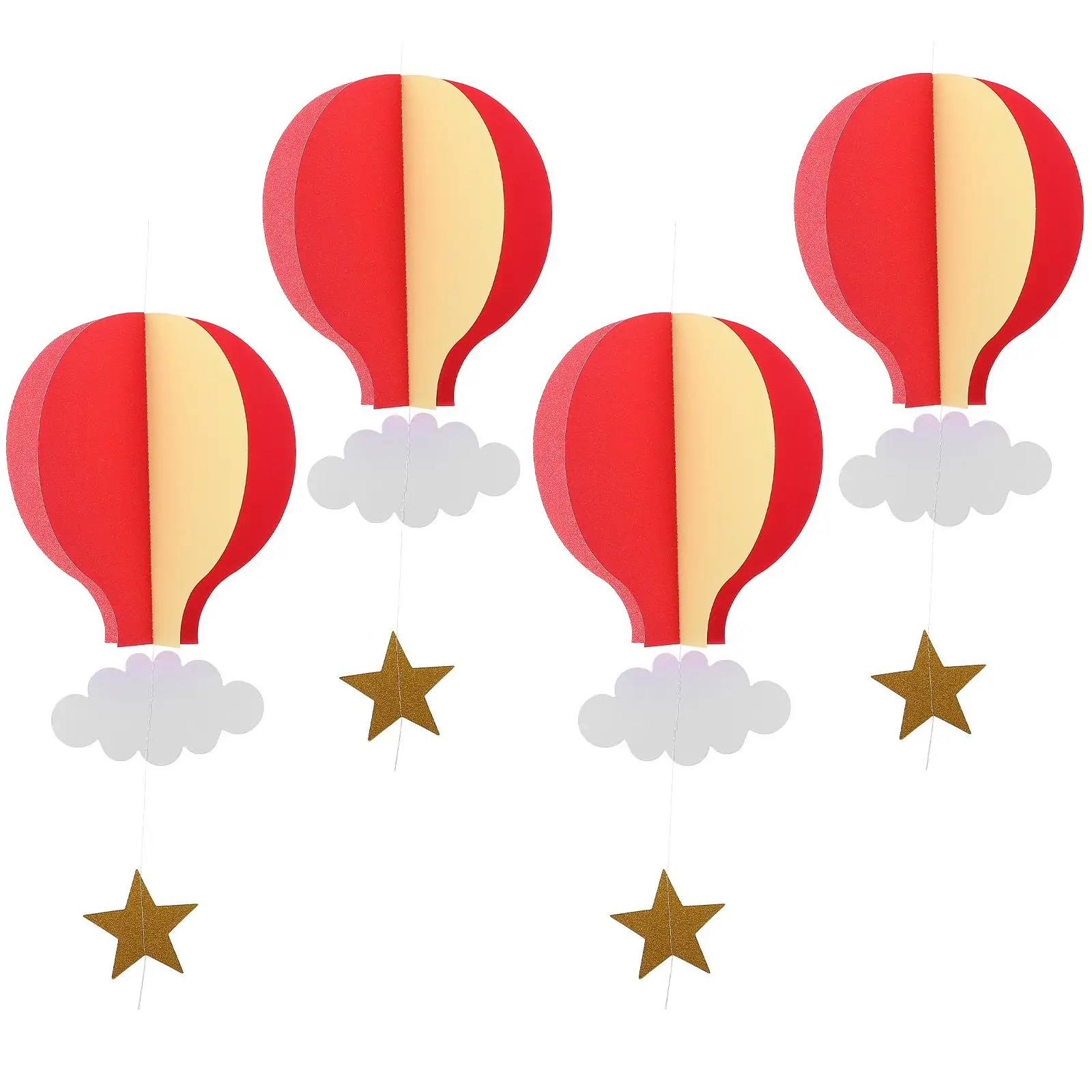 4 Pcs Air Balloon Pendant Decoration Colorful Clouds Paper Crafts for Tree Window DIY Hanging Pendant For Xmas Tree
4 Pcs Air Balloon Pendant Decoration Colorful Clouds Paper Crafts for Tree Window DIY Hanging Pendant For Xmas Tree