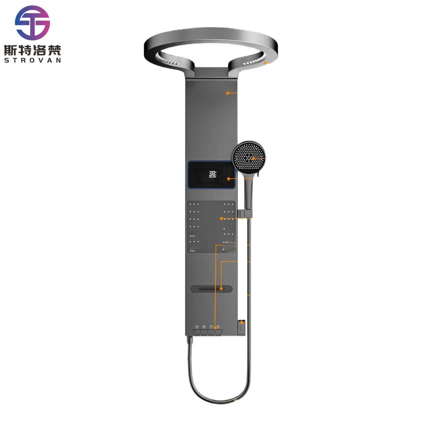 Modern Style Rainfall Bathroom Shower Set Wall Mounted High Pressure Bathroom Rainfall Shower Head Faucet Set
Modern Style Rainfall Bathroom Shower Set Wall Mounted High Pressure Bathroom Rainfall Shower Head Faucet Set