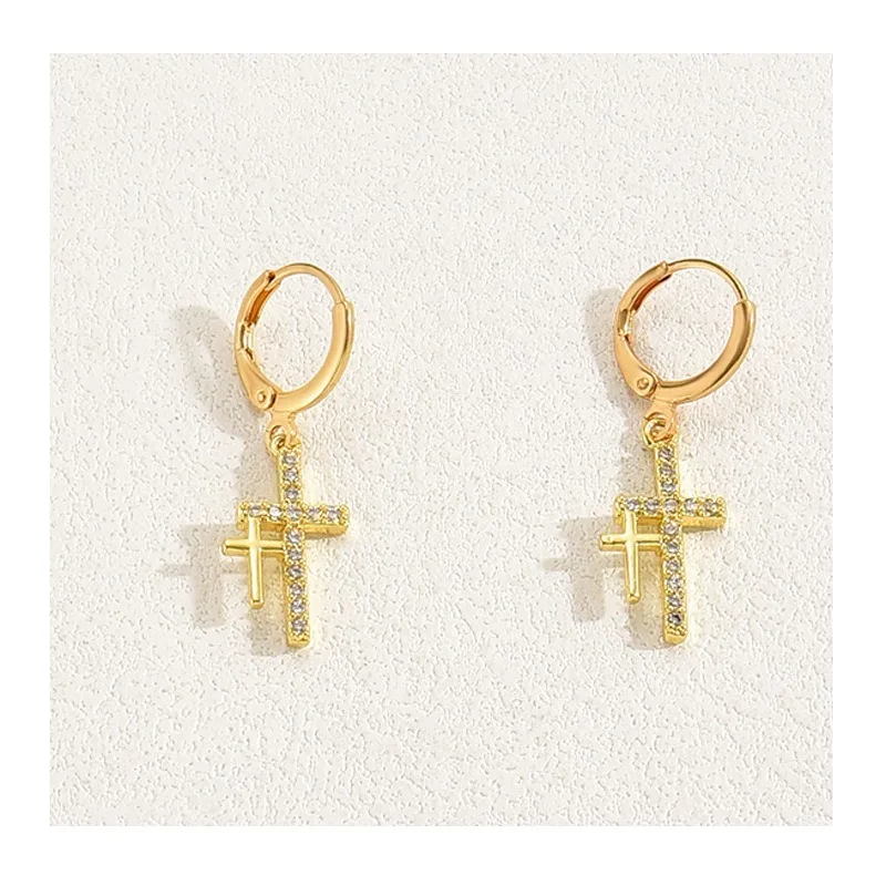 Niche Simple Cross Necklace Earring Set Light Luxury Inlaid Zircon Design Necklace Set Collarbone Chain
Niche Simple Cross Necklace Earring Set Light Luxury Inlaid Zircon Design Necklace Set Collarbone Chain
