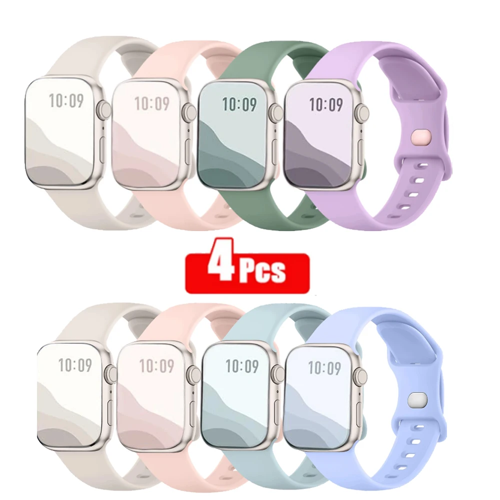Ремешок силиконовый для Apple Watch Ultra 8 7 6 5 4 SE, спортивный браслет для iwatch 4 шт., 40 мм 38 мм 44 мм 42 мм 45 мм 41 мм 49 мм
Ремешок силиконовый для Apple Watch Ultra 8 7 6 5 4 SE, спортивный браслет для iwatch 4 шт., 40 мм 38 мм 44 мм 42 мм 45 мм 41 мм 49 мм