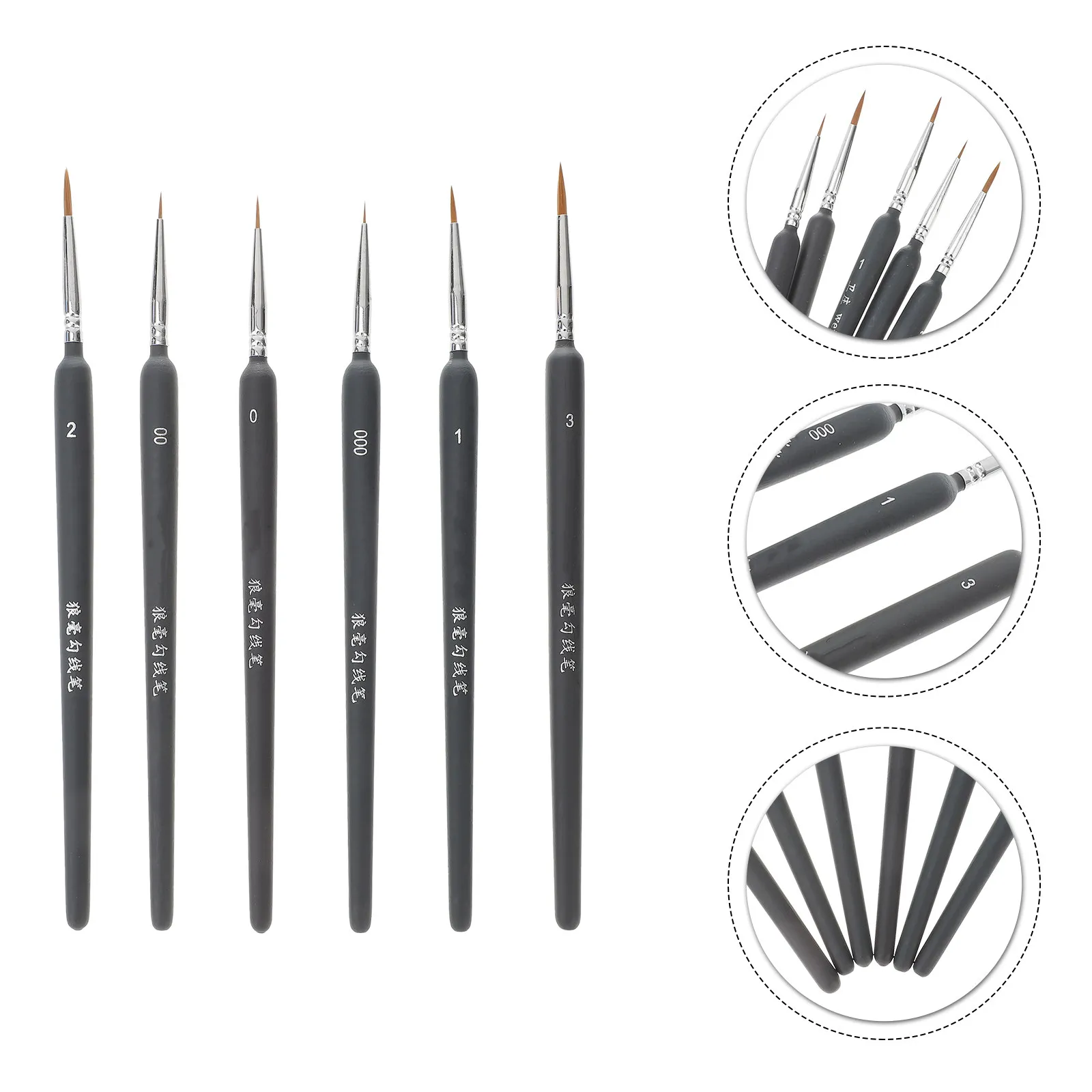 6Pcs Line Drawing Pen Paintbrush Painting Accessories Water Color Oil Paint Brush Portable Set for Students Beginners
6Pcs Line Drawing Pen Paintbrush Painting Accessories Water Color Oil Paint Brush Portable Set for Students Beginners