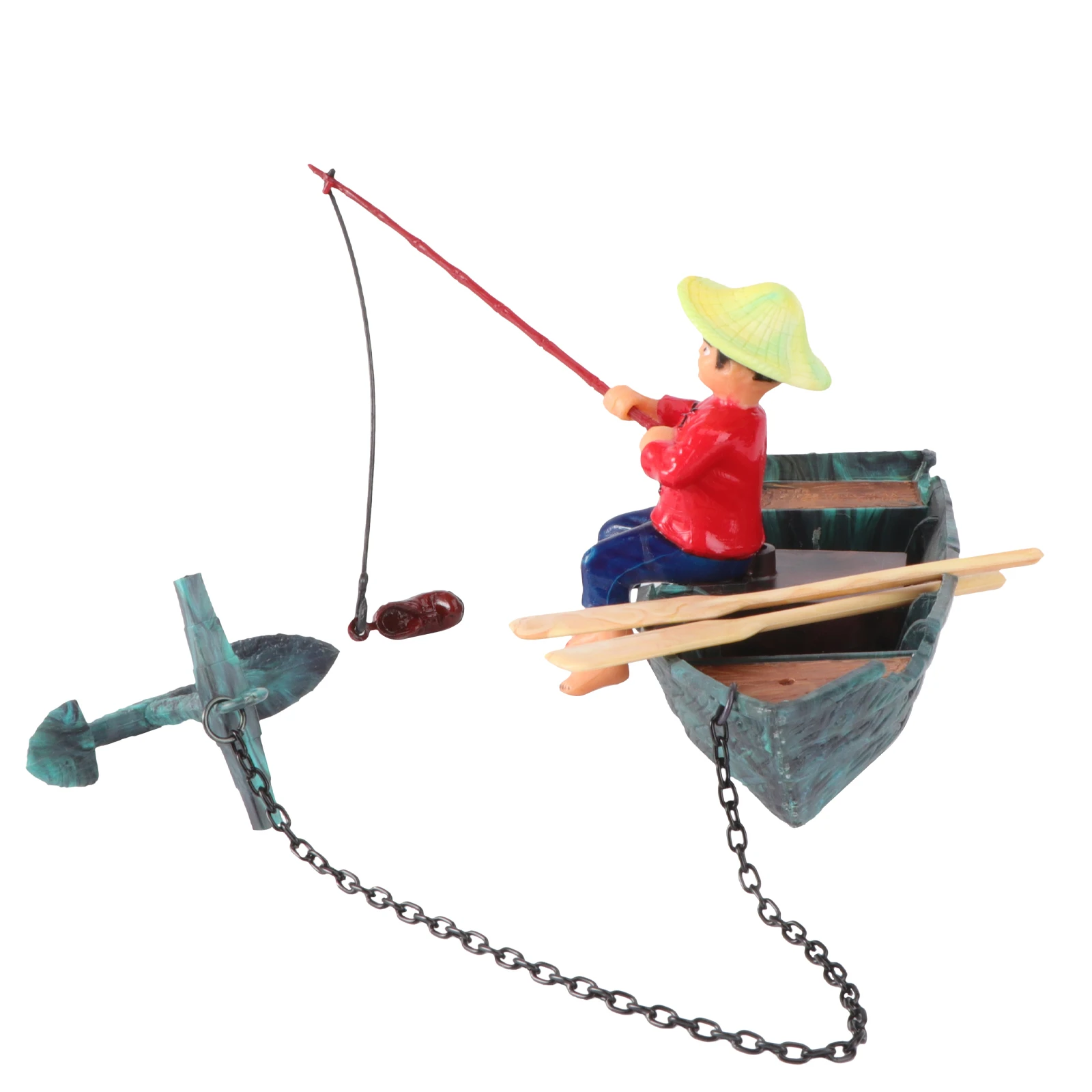 Pneumatic Fisherman Ornaments Aquarium Tank Air Decorations Plastic Figure Bubbler
Pneumatic Fisherman Ornaments Aquarium Tank Air Decorations Plastic Figure Bubbler