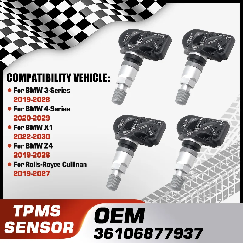 36106877937 Car TPMS Tire Pressure Monitor Sensor System For BMW 3-Series BMW 4-Series BMW X1 BMW Z4 Rolls-Royce Cullinan 433MHz
36106877937 Car TPMS Tire Pressure Monitor Sensor System For BMW 3-Series BMW 4-Series BMW X1 BMW Z4 Rolls-Royce Cullinan 433MHz