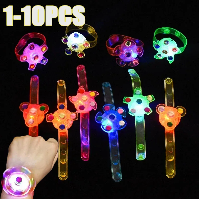1-10PCS Luminous Spinner Bracelets LED Light Up for Kids Birthday Party Pinata Goodie Bag Filler Christmas Supplies
1-10PCS Luminous Spinner Bracelets LED Light Up for Kids Birthday Party Pinata Goodie Bag Filler Christmas Supplies