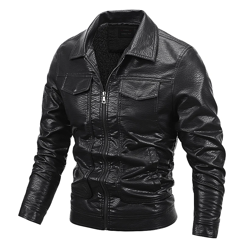 PU Leather Jacket Men's Jacket Plus Velvet Warm Motorcycle Suit Flight Suit 2023 New Style
PU Leather Jacket Men's Jacket Plus Velvet Warm Motorcycle Suit Flight Suit 2023 New Style