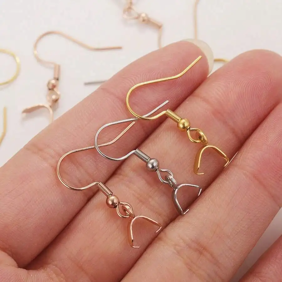20pcs Gold Plated Stainless Steel Earring Hooks With Clasps Pinch Clip Connector Jewelry Makings Supplies DIY Jewelry Parts
20pcs Gold Plated Stainless Steel Earring Hooks With Clasps Pinch Clip Connector Jewelry Makings Supplies DIY Jewelry Parts