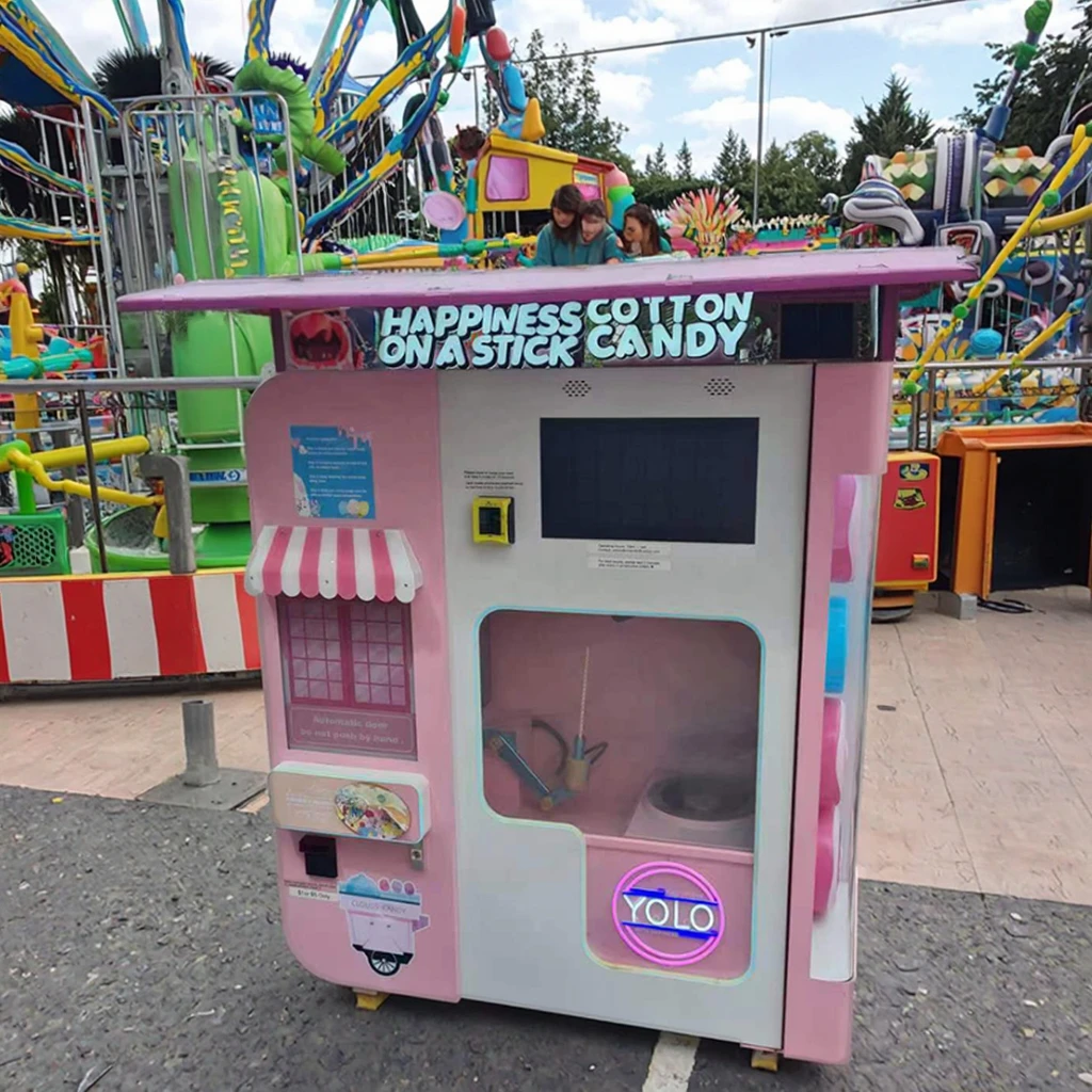 Customized High Profit Smart Cotton Candy Vending Machine Fully Automatic And High Return Investment Project With SDK Function
Customized High Profit Smart Cotton Candy Vending Machine Fully Automatic And High Return Investment Project With SDK Function