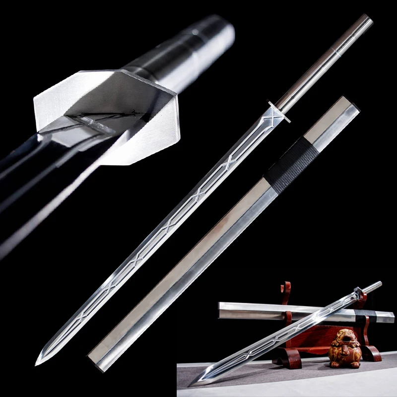 Whole Metal Chinese Sword,High Manganese Steel,Metal Saya Handle,Training Props Swords ,Home Decorative Collection, Non Sharp 
Whole Metal Chinese Sword,High Manganese Steel,Metal Saya Handle,Training Props Swords ,Home Decorative Collection, Non Sharp